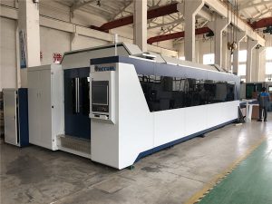 มืออาชีพ cnc เครื่องตัดไฟเบอร์เลเซอร์ 1000 วัตต์ 1500 วัตต์พร้อมแลกเปลี่ยนตาราง