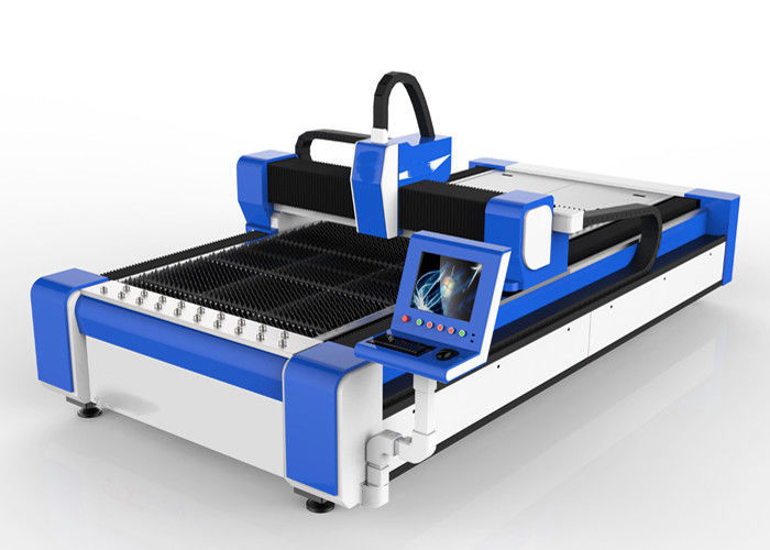 เครื่องตัดไฟเบอร์เลเซอร์ 500w สำหรับสแตนเลส / ms ความเร็วสูง 100m / นาที