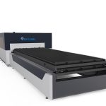 แผ่น / หลอดโลหะเครื่องตัดไฟเบอร์เลเซอร์ 1000 วัตต์สหรัฐอเมริกา lasermech หัวตัด