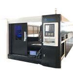 3000 วัตต์ไฟเบอร์ cnc เลเซอร์เครื่องตัดโลหะ gantry โครงสร้างการขับรถคู่